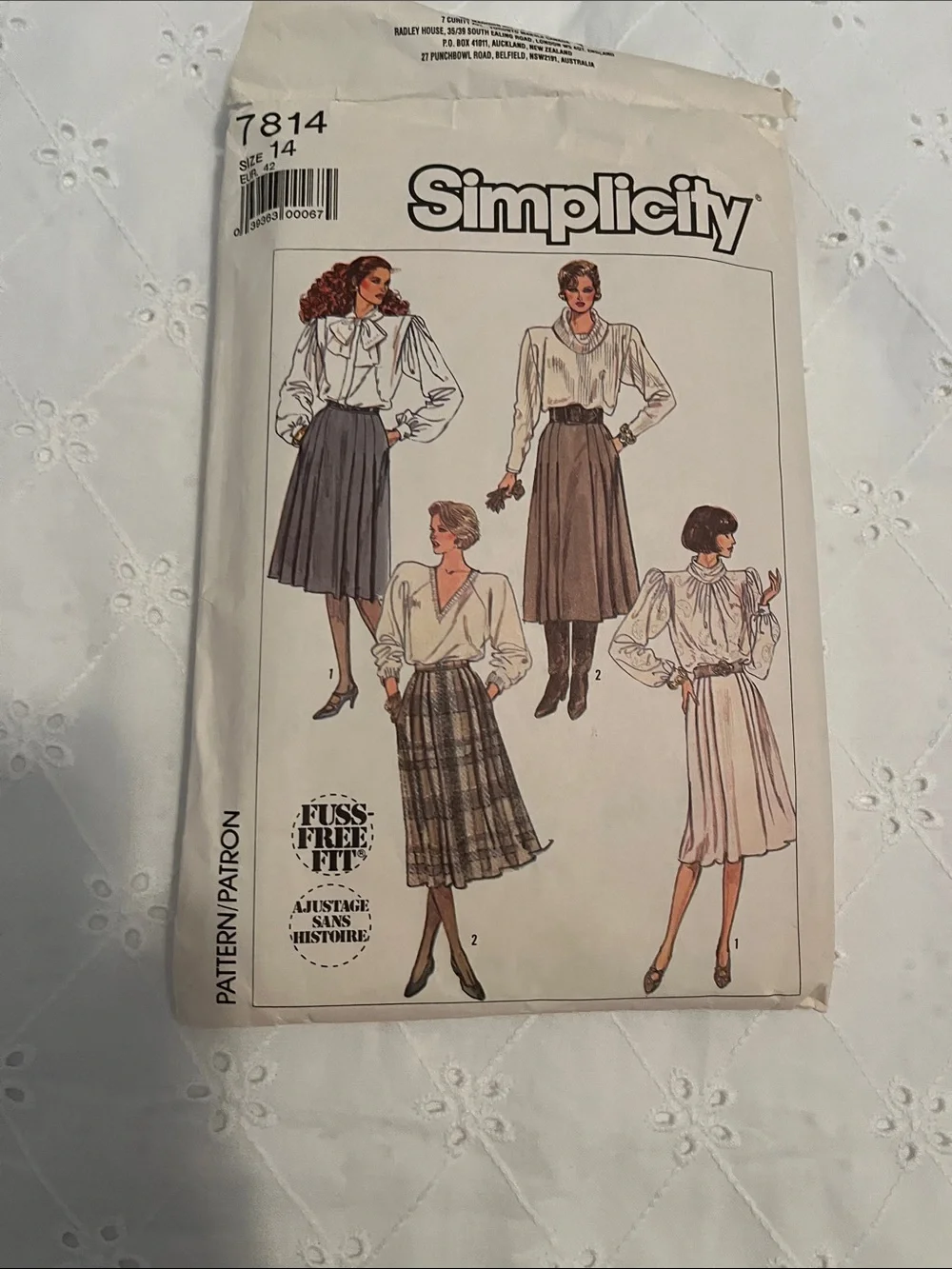 3 Vintage Simplicity Sewing Pattern Rare 7802-7814-5911 UsedComplete Instruction